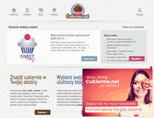 Tablet Screenshot of cukiernie.net